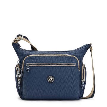 Kipling Gabbie Crossbody Bags Endless Blue Embossed | CA 1150KO